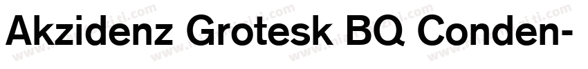 Akzidenz Grotesk BQ Conden字体转换